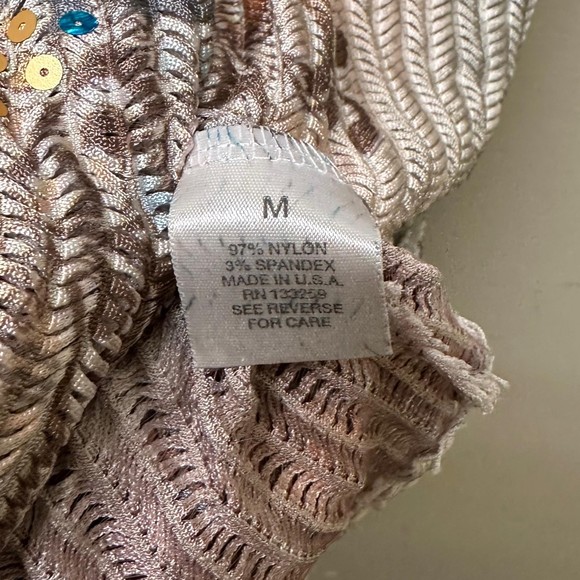 Dress Barn Multi-color Loose Knit Sequin Top, Medium, Pre-owned - Picture 5 of 6